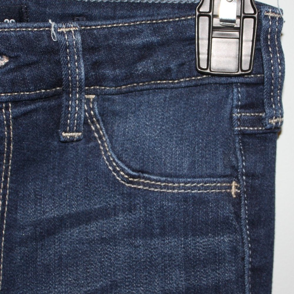 Hollister, Dark Blue Ripped Jeggings (3R)(W26 L28) - Picture 3 of 4